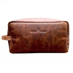 Trousse De Toilette Homme Greenburry Vintage Brun Cuir