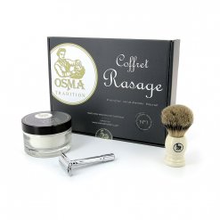 Kit de rasage homme Osma Tradition avec blaireau rasage