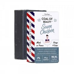 Savon solide surgras visage et corps au charbon Monsieur Barbier Coal of Beauty