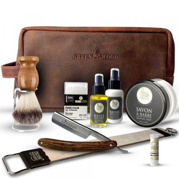 Coffret rasage homme Ferdinand avec trousse de toilette