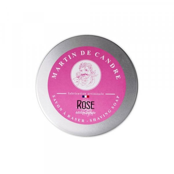 Savon  barbe Martin de Candre Rose