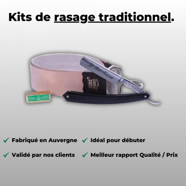 Set de Rasage Coupe Choux Dbutant Thiers Issard Le Petit Francais et Cuir