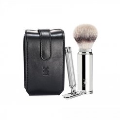 Kit rasage barbe homme Muhle noir voyage