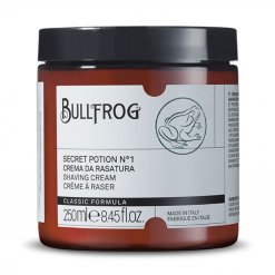 Crme rasage  l'ancienne en pot Bullfrog Secret Potion n1