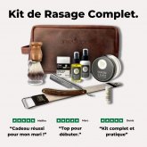 Coffret rasage homme Ferdinand avec trousse de toilette