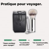 Coffret rasage homme Muhle noir voyage 