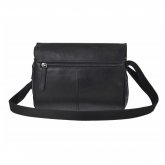 Sac bandoulire en cuir noir Greenburry