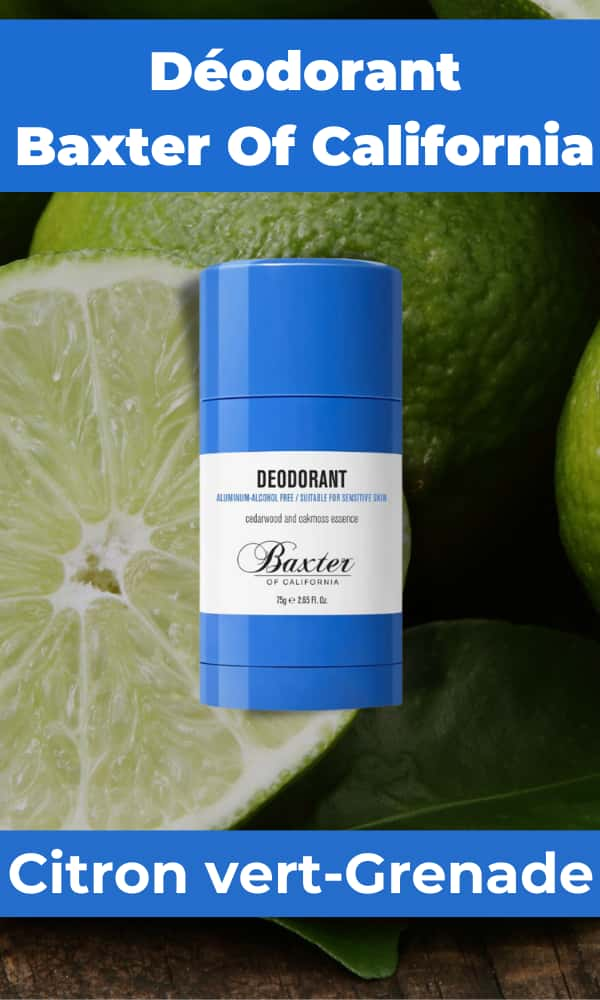 déodorant baxter of california citron vert grenade