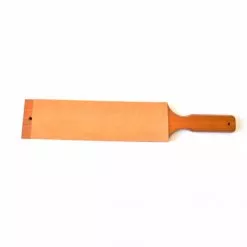 Cuir à Aiguiser BOKER, cuir d'affutage raquette, peau sur bois 26 cm - Le  comptoir du Barbier