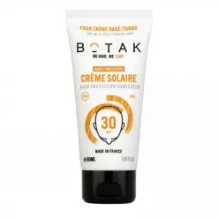 Crme Solaire Botak pour crne chauve, ras & tondu SPF30