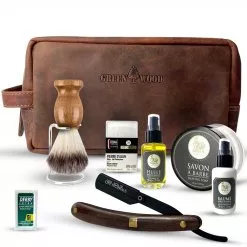 Coffret rasage homme Sacha avec trousse de toilette