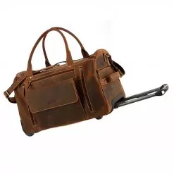 Sac de voyage trolley en cuir Greenburry